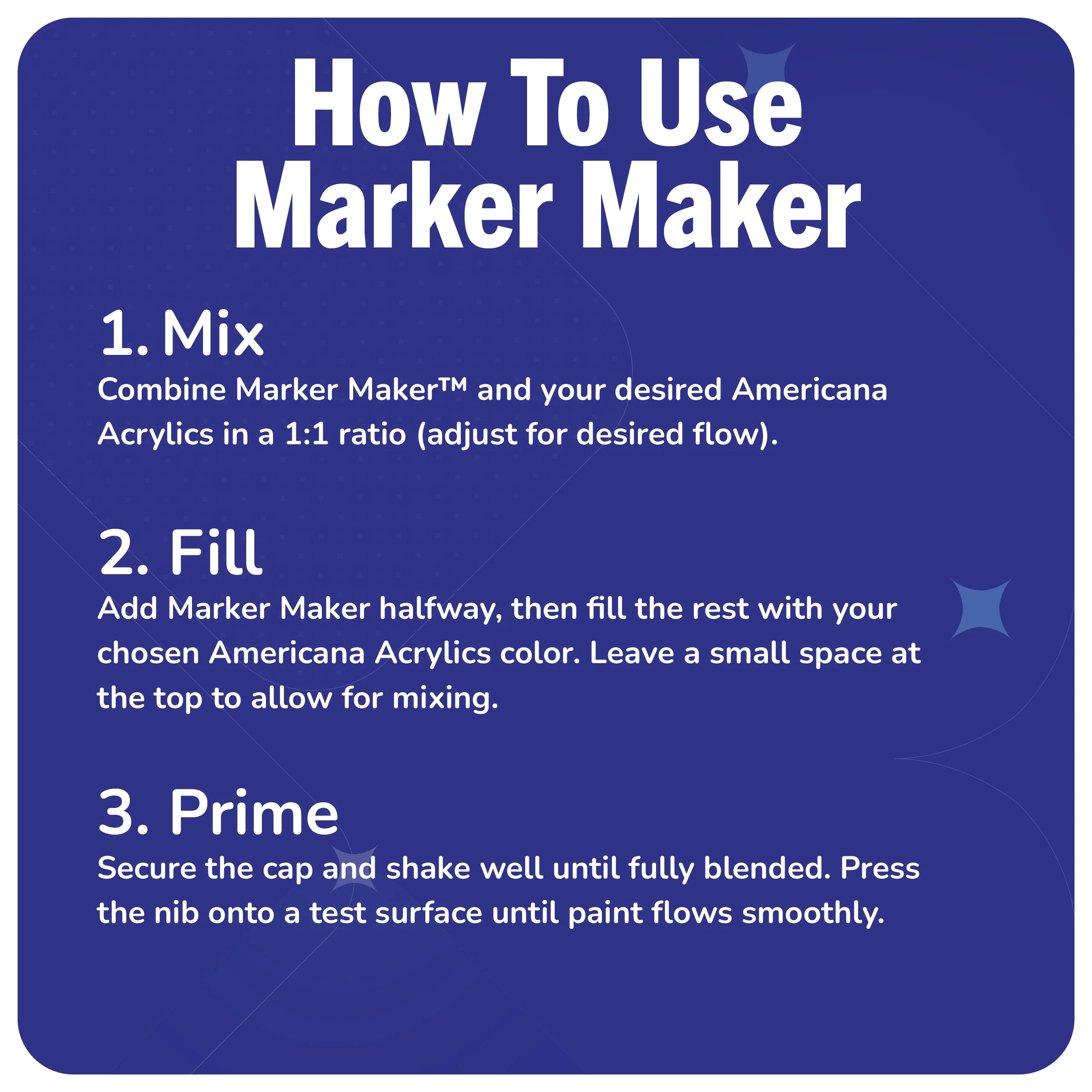 Americana Additions - Empty Paint Marker 3 Pack - Image 3
